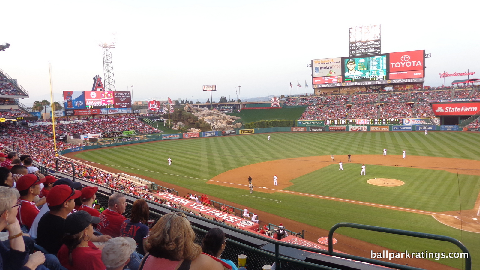 Angel Stadium from club level