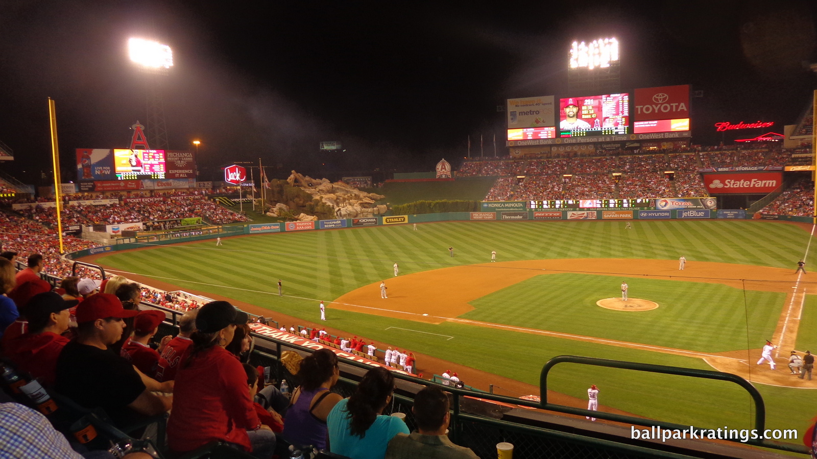 Angel Stadium night shot