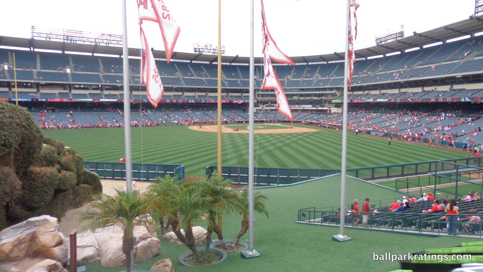 Angel Stadium rock pile geyser