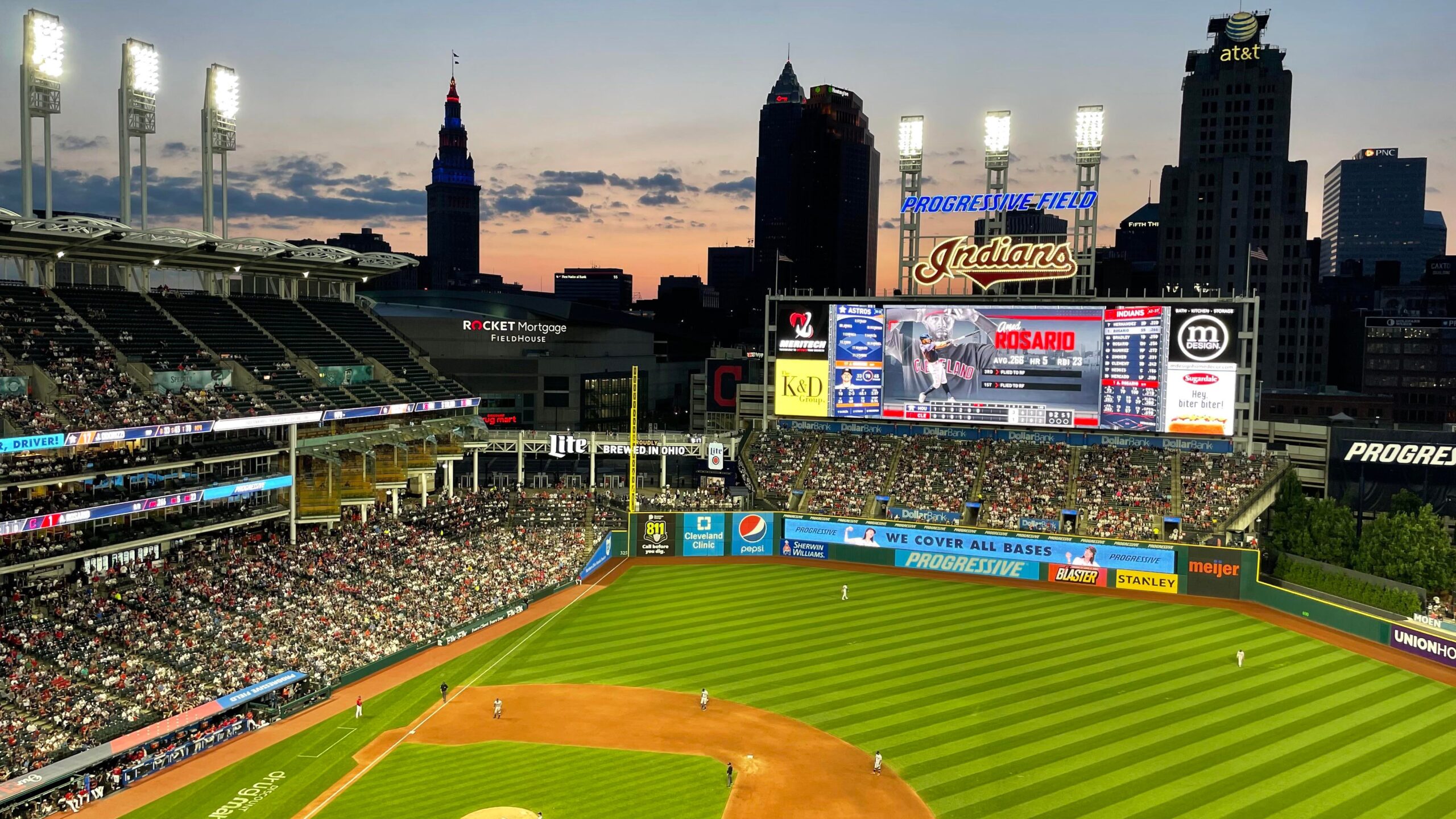 Mid 90's look at the iconic RF overhang at Detroit's Tiger Stadium