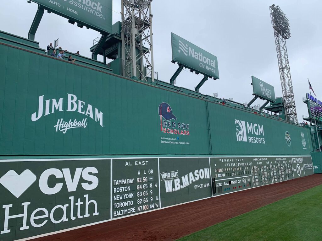 Boston Decor Fenway Park Green Monster Score Board Baseball 