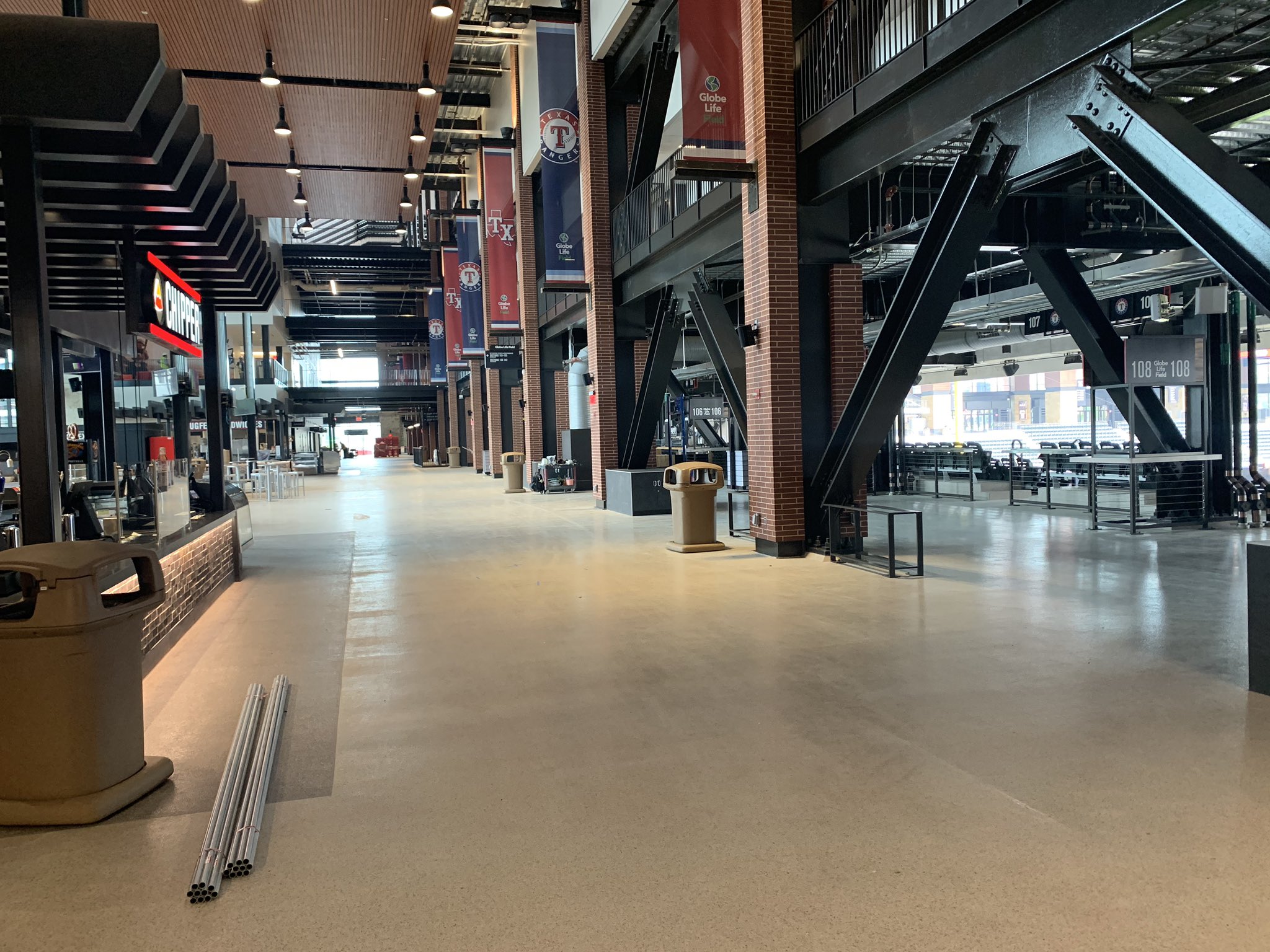 Globe Life Field main concourse.