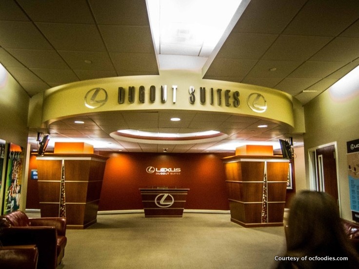 Angel Stadium dugout suites