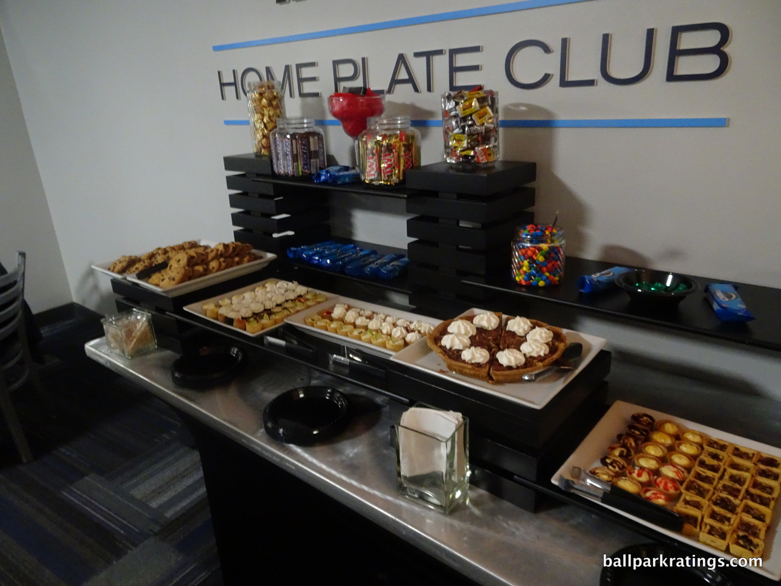 Tropicana Field DEX Imaging Home Plate Club dessert 
