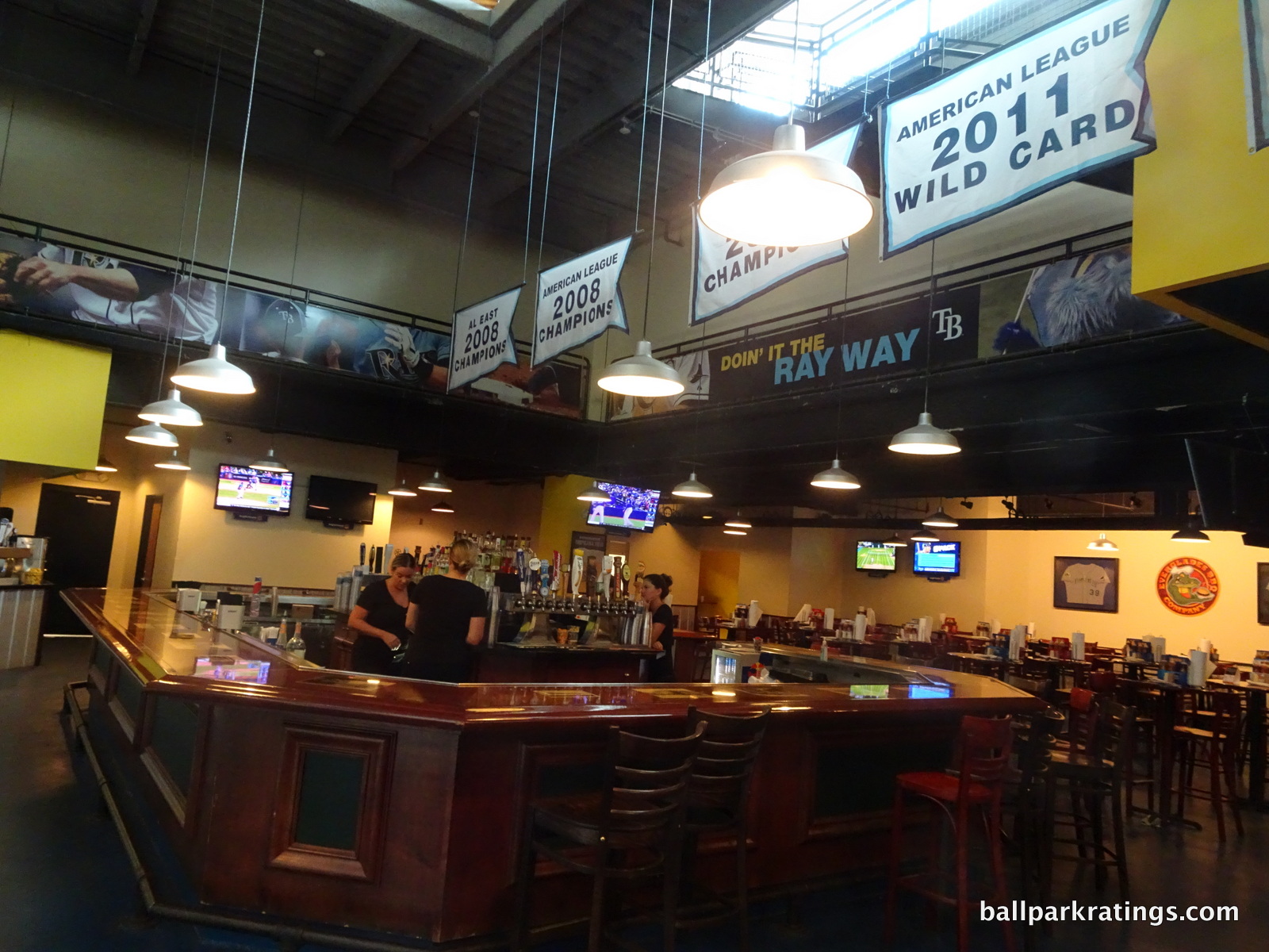 Tropicana Field Everglades Brewhouse sit down bar