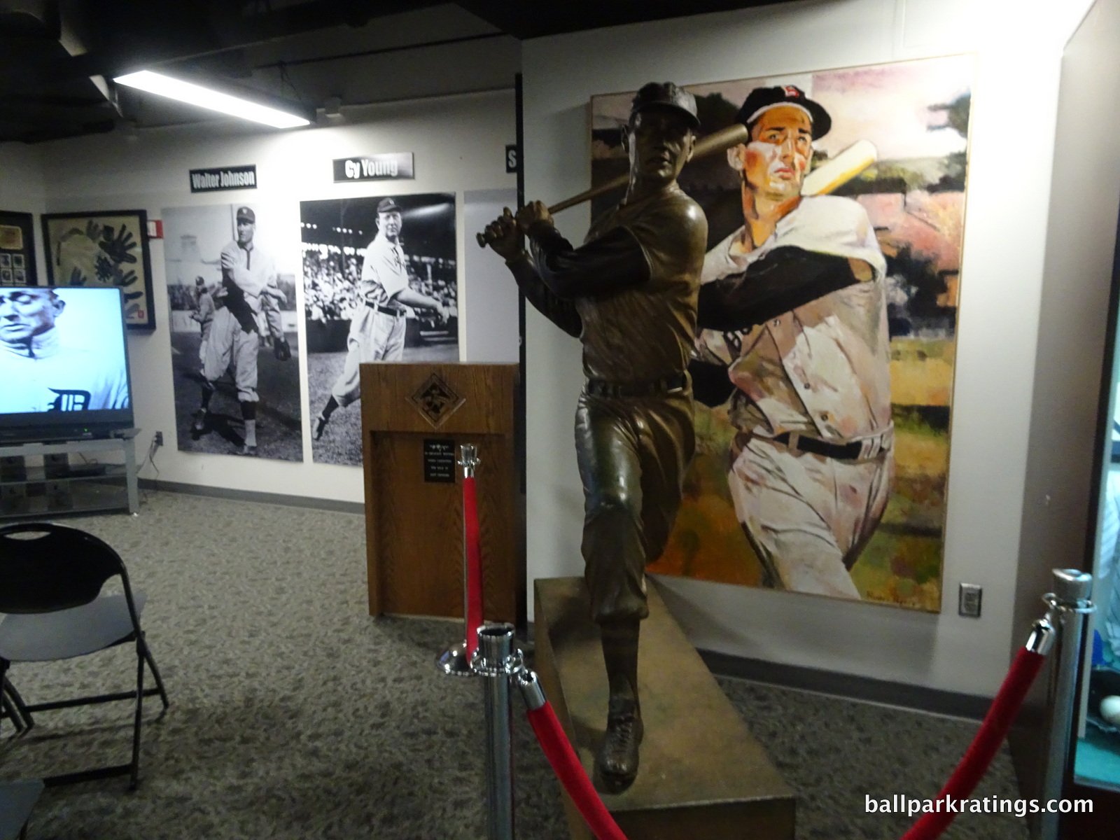 Tropicana Field Ted Williams Museum and Hitters Hall of Fame statue