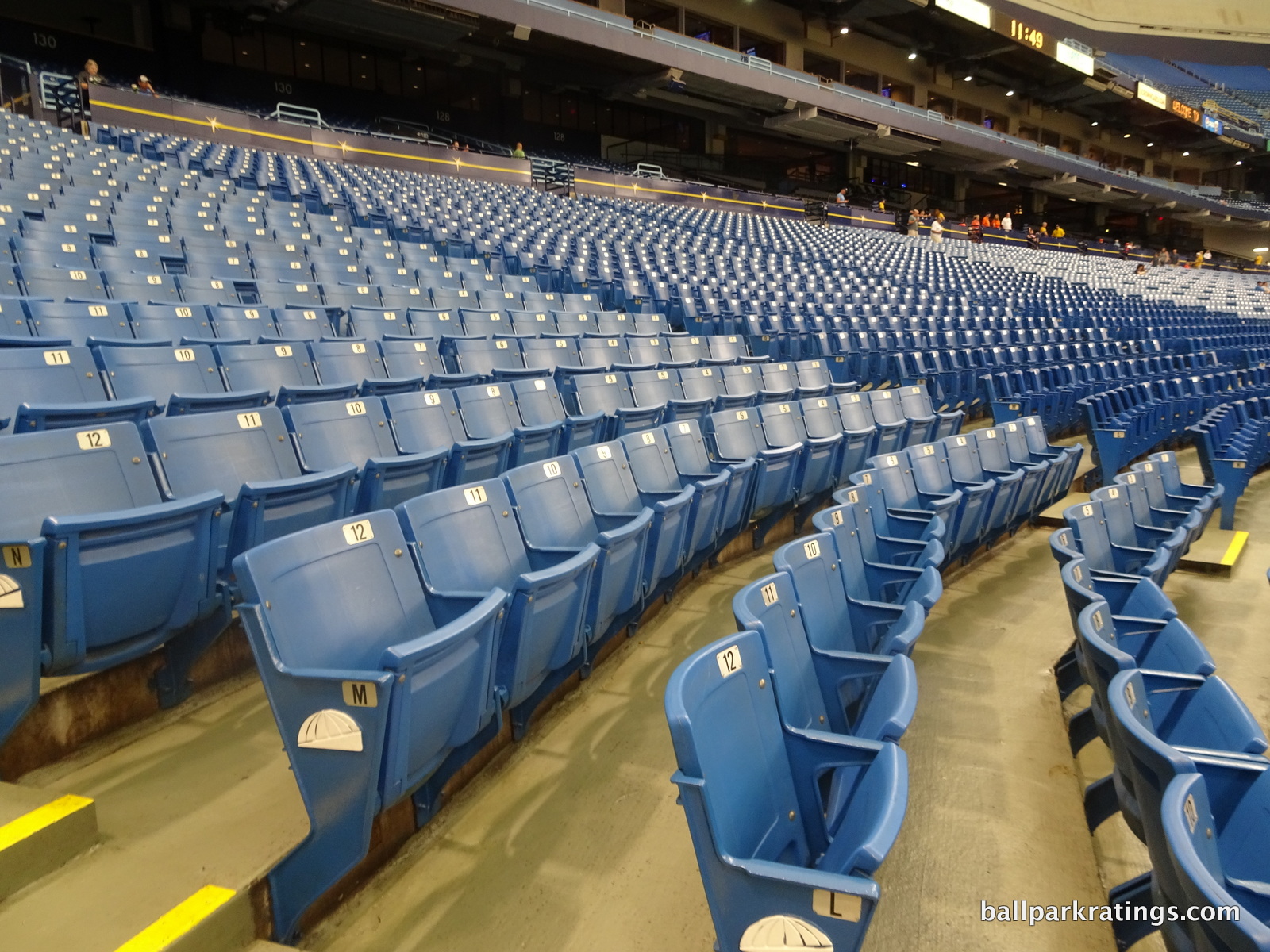 Tropicana Field lacking cupholders