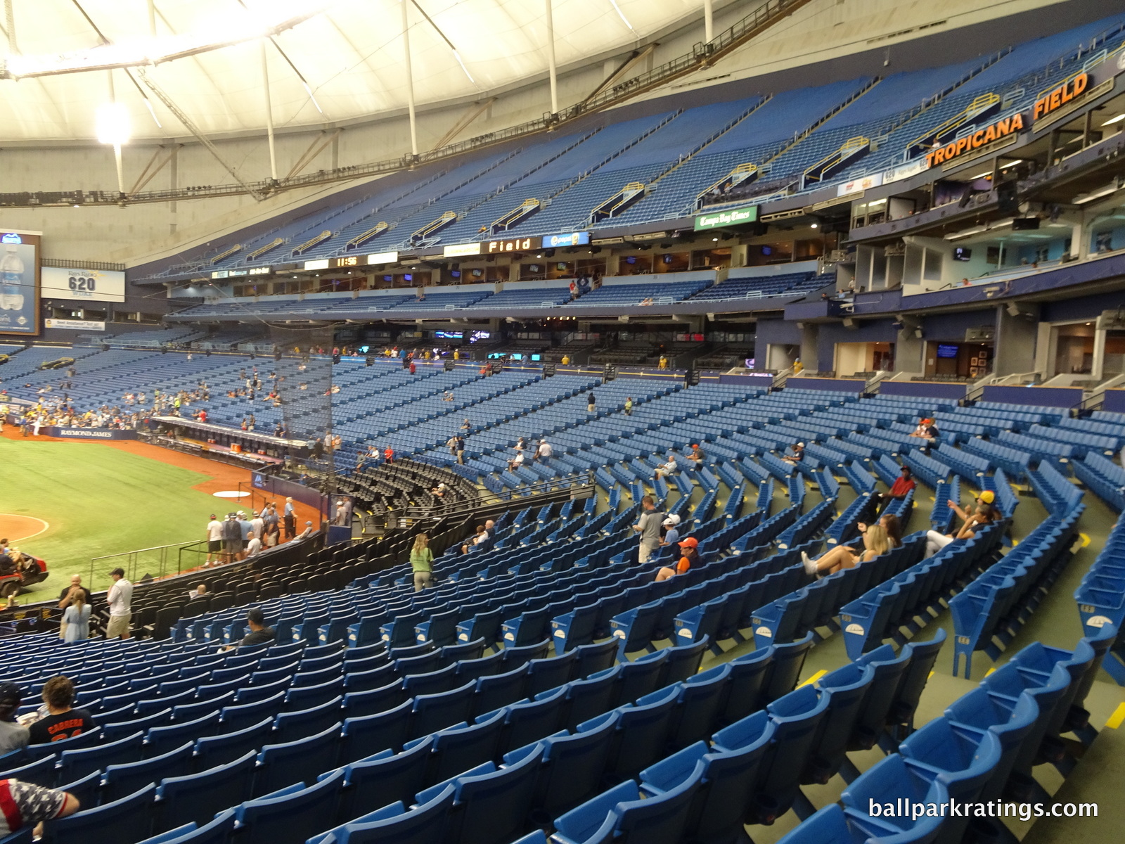 Tropicana Field, St. Petersburg FL - Seating Chart View