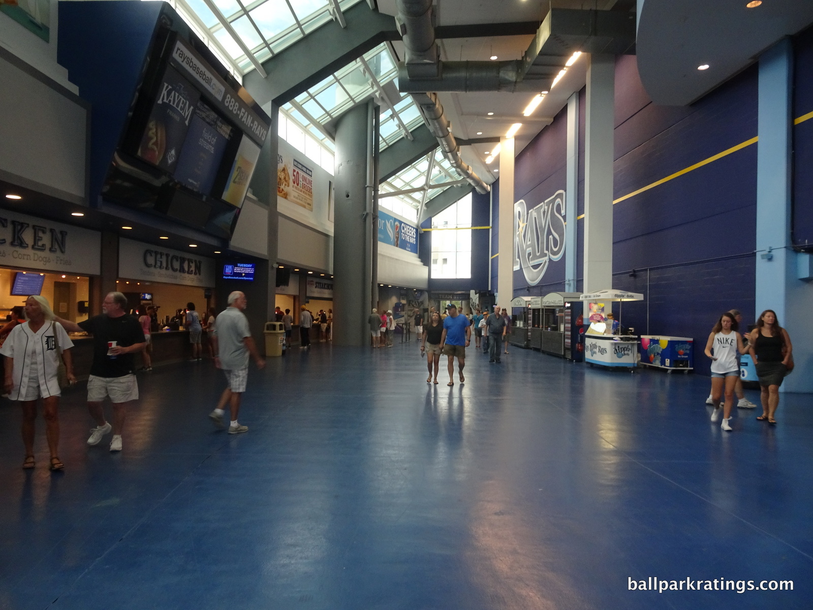 Rays game. Concessions at THE PARTY DECK - Review of Tropicana