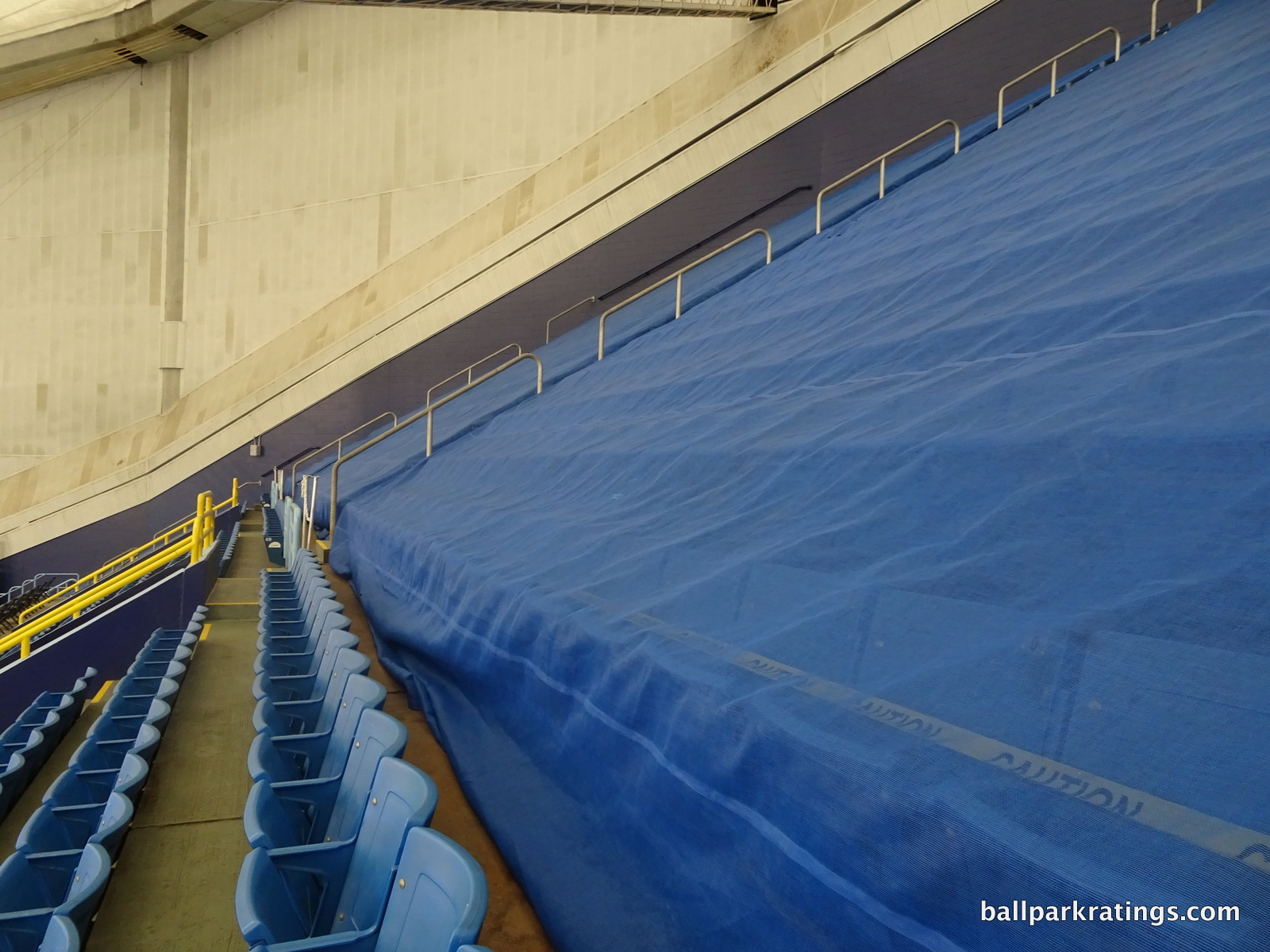 Tropicana Field upper deck tarp