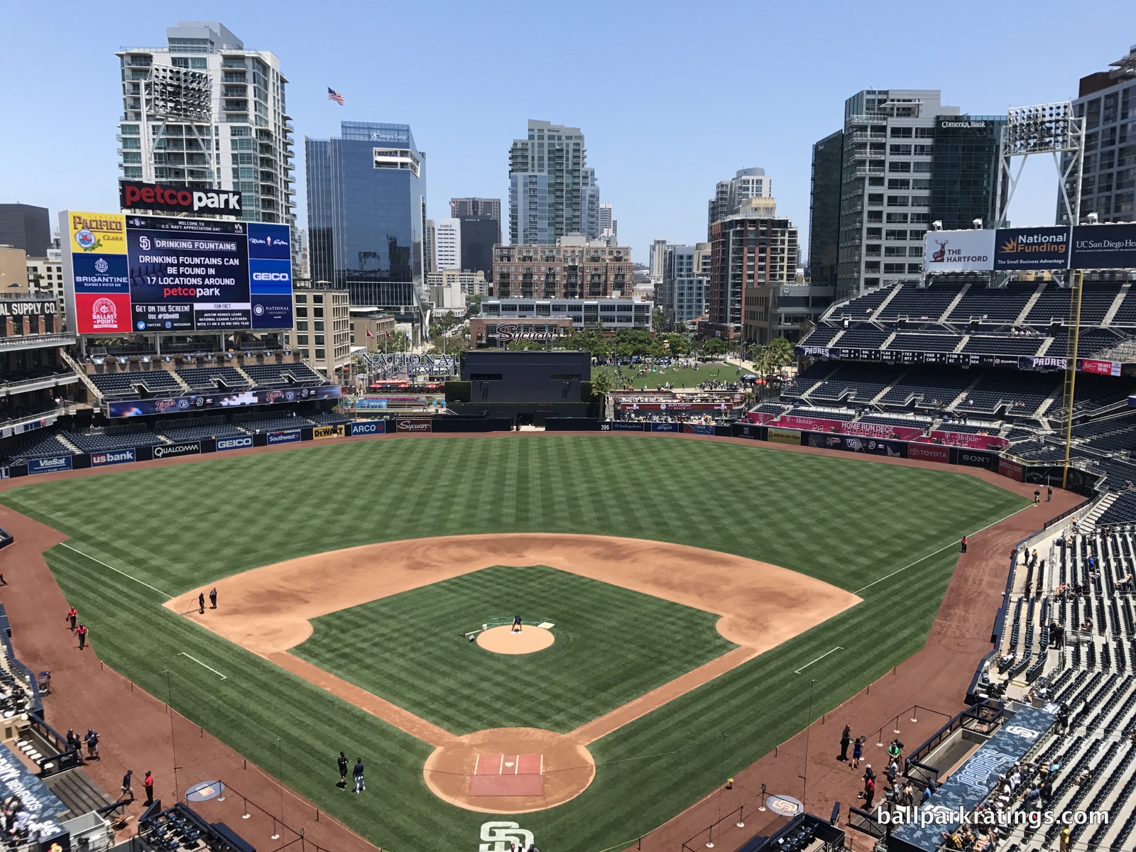 The view of our beautiful ballpark from Crosley Terrace.