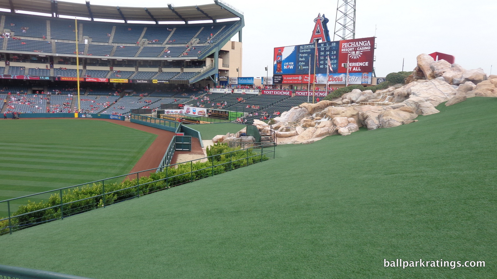 Angel Stadium batters' eye