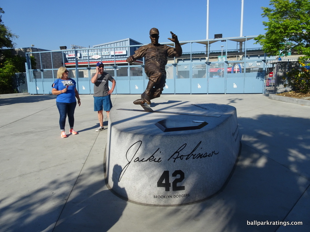 Dodger Stadium Jackie Robinson statue