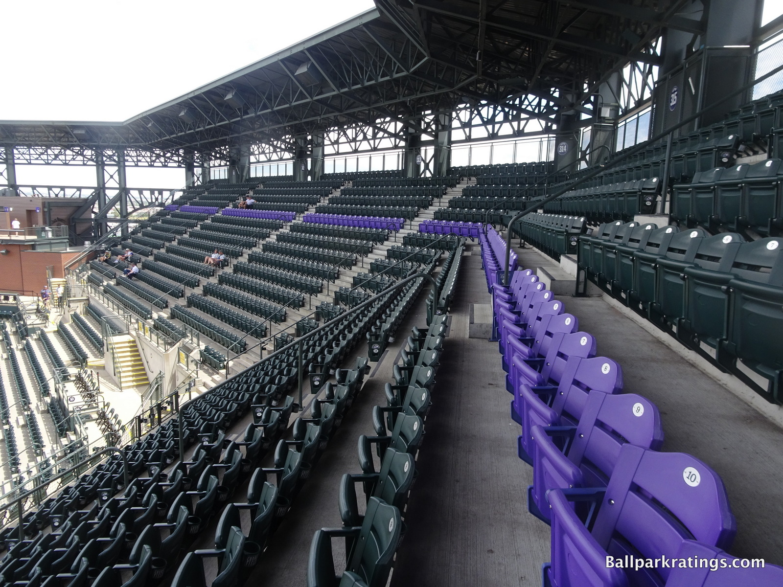Purple row Coors Field