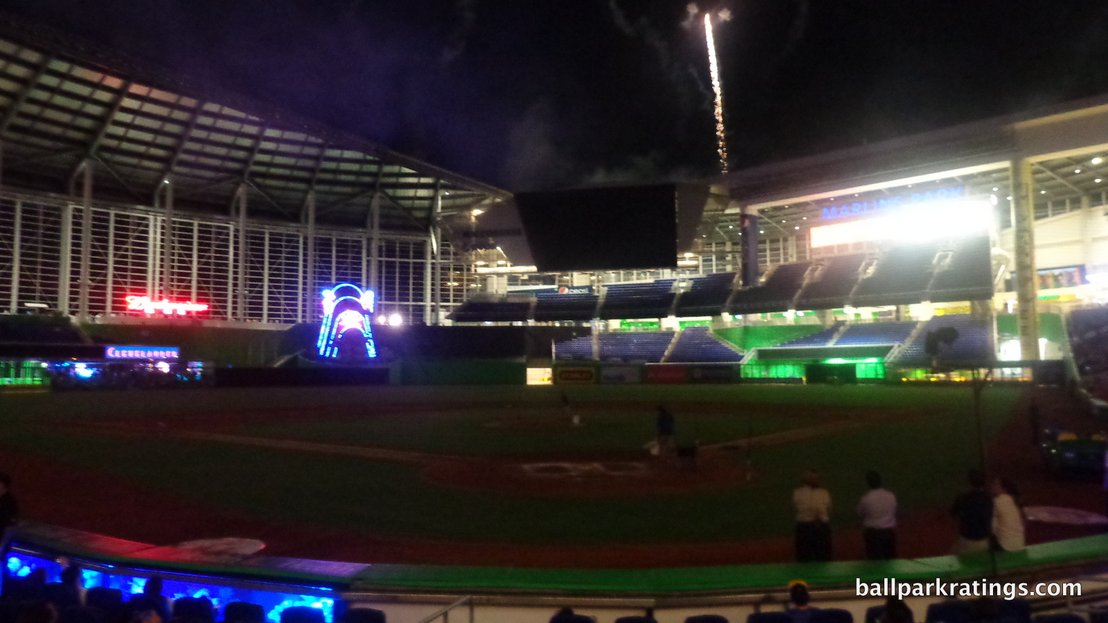 Marlins Park fireworks show