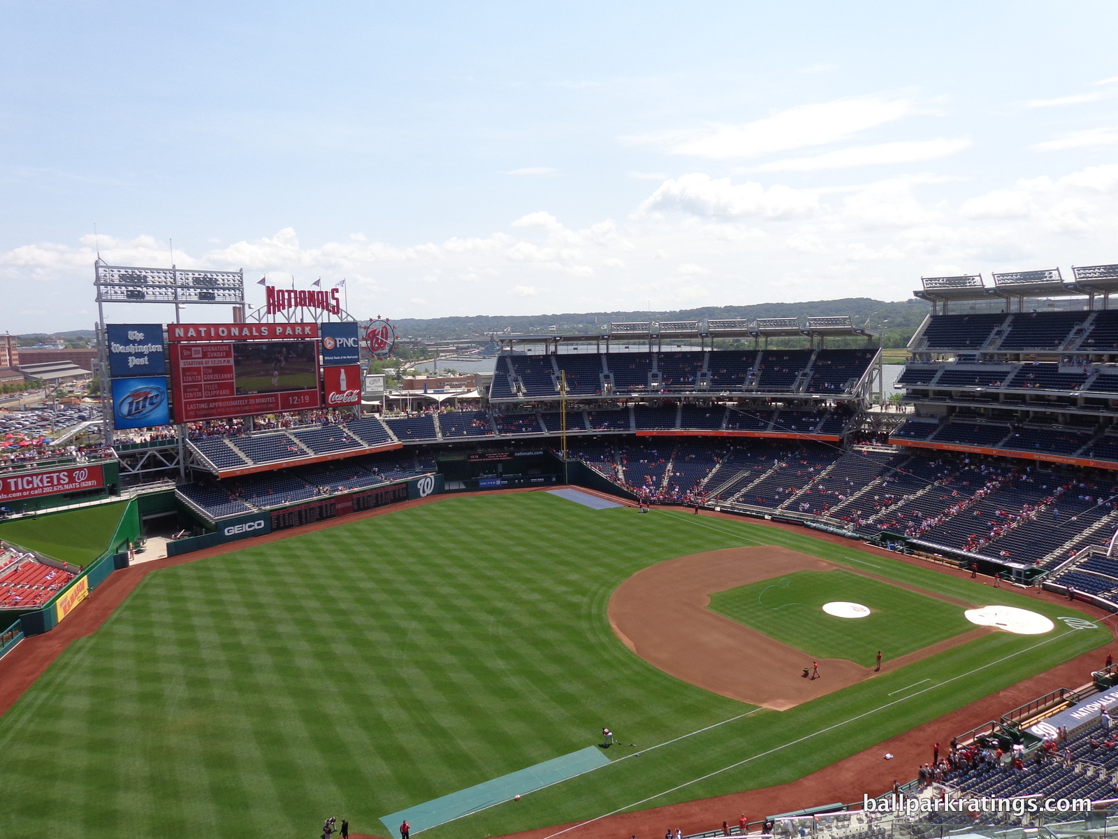 The site sits across from Nationals Park along Anacostia River