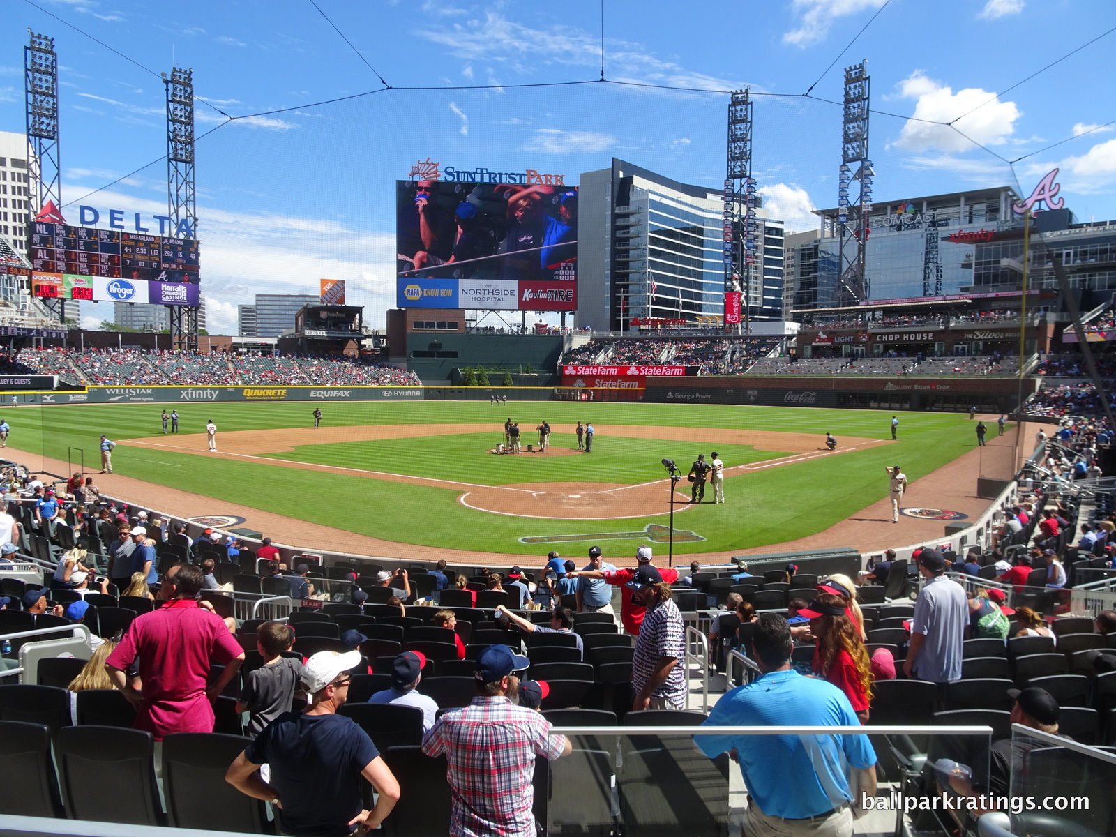 SunTrust Park behind home plate