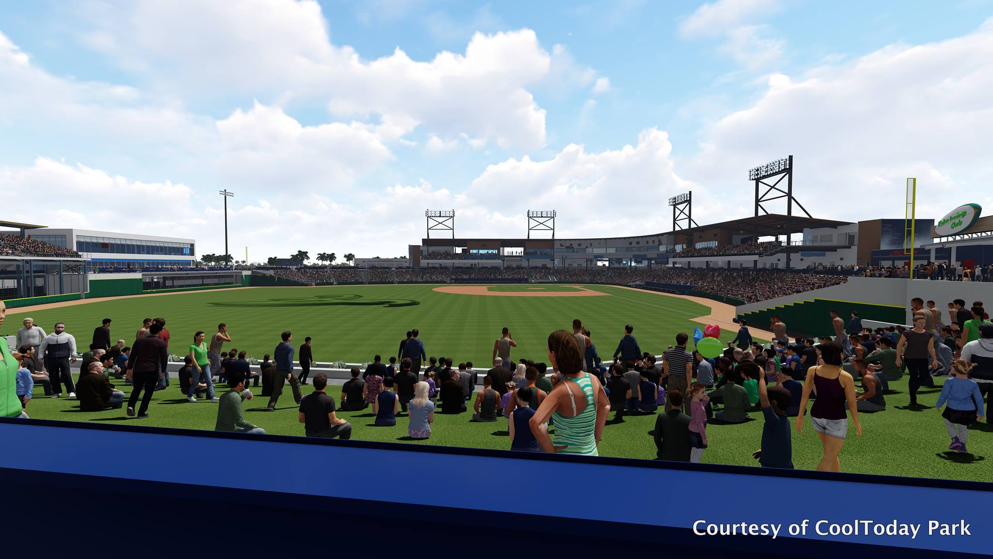 North Port 5, The grandstand at CoolToday Park, as seen fro…