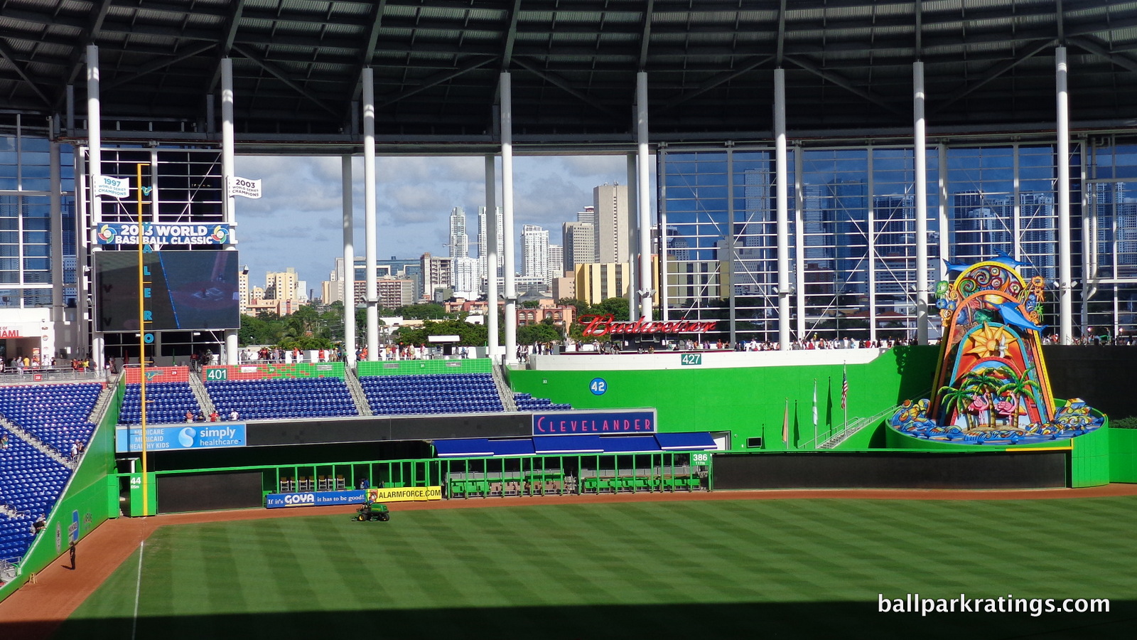 Marlins Park has synthetic turf installed