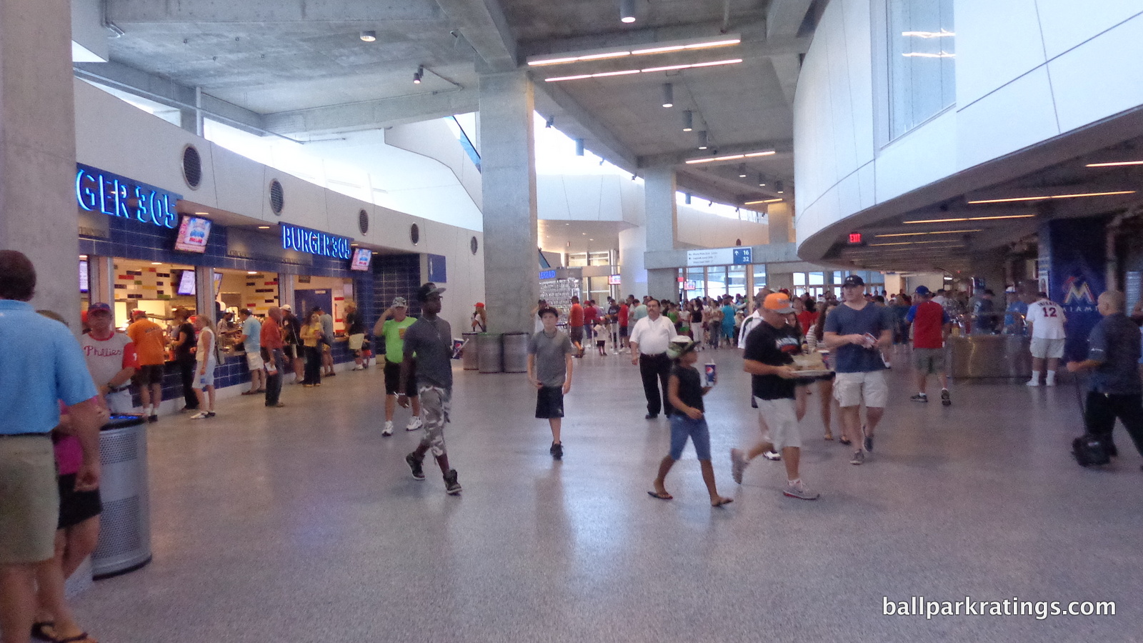 Marlins Park concourses 