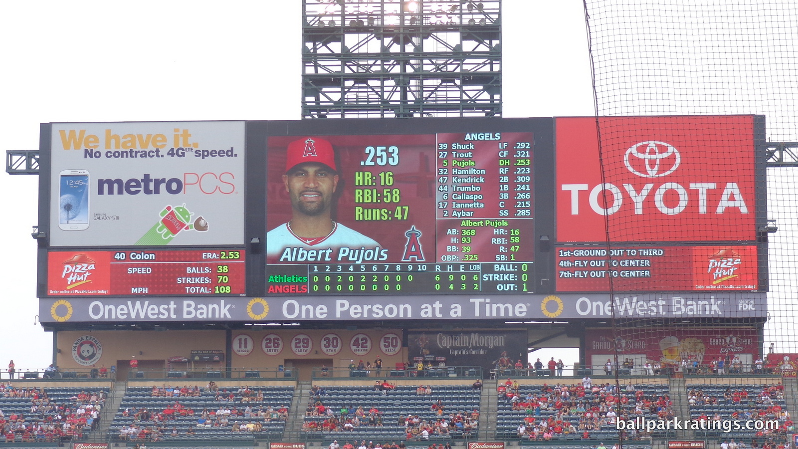 Angel Stadium videoboard