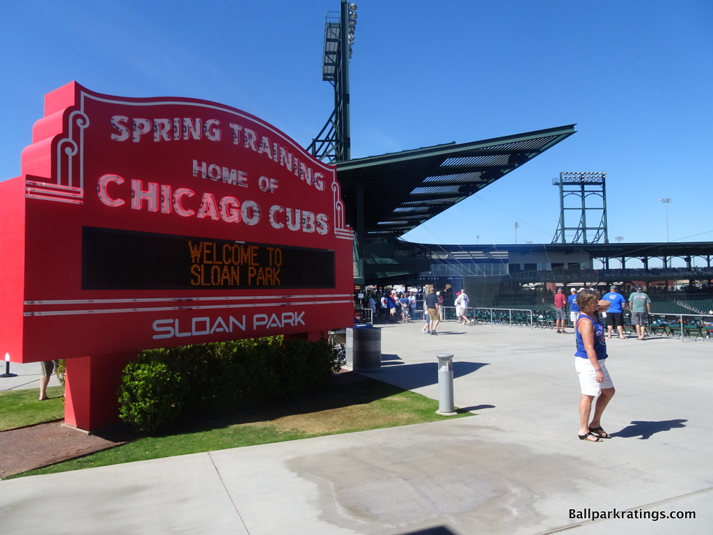 Sloan Park Chicago Cubs marquee