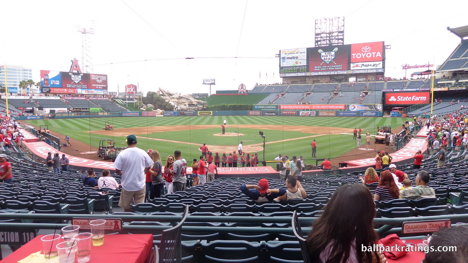 Angel Stadium from Diamond Club