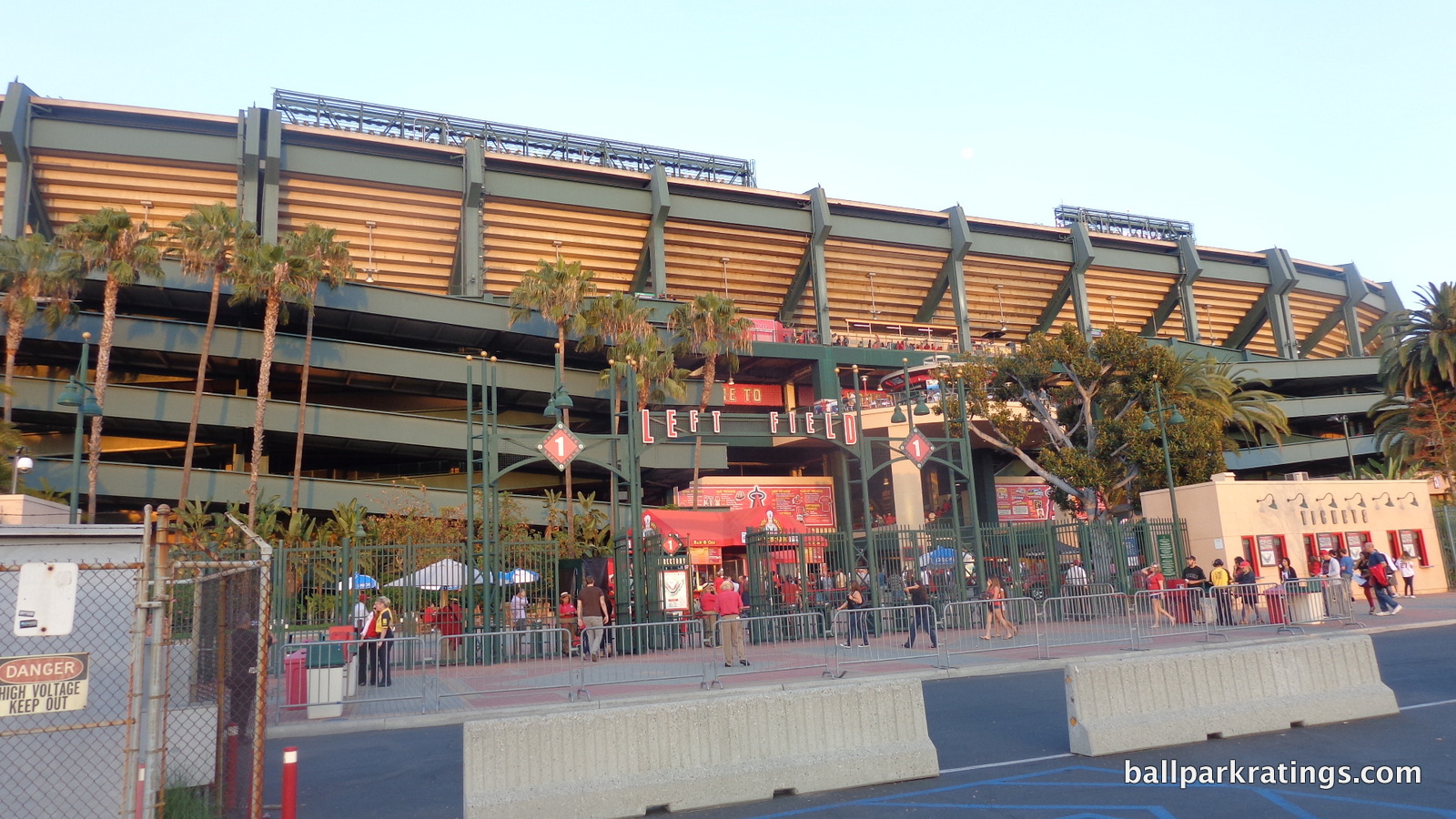 Angel Stadium ramps exterior