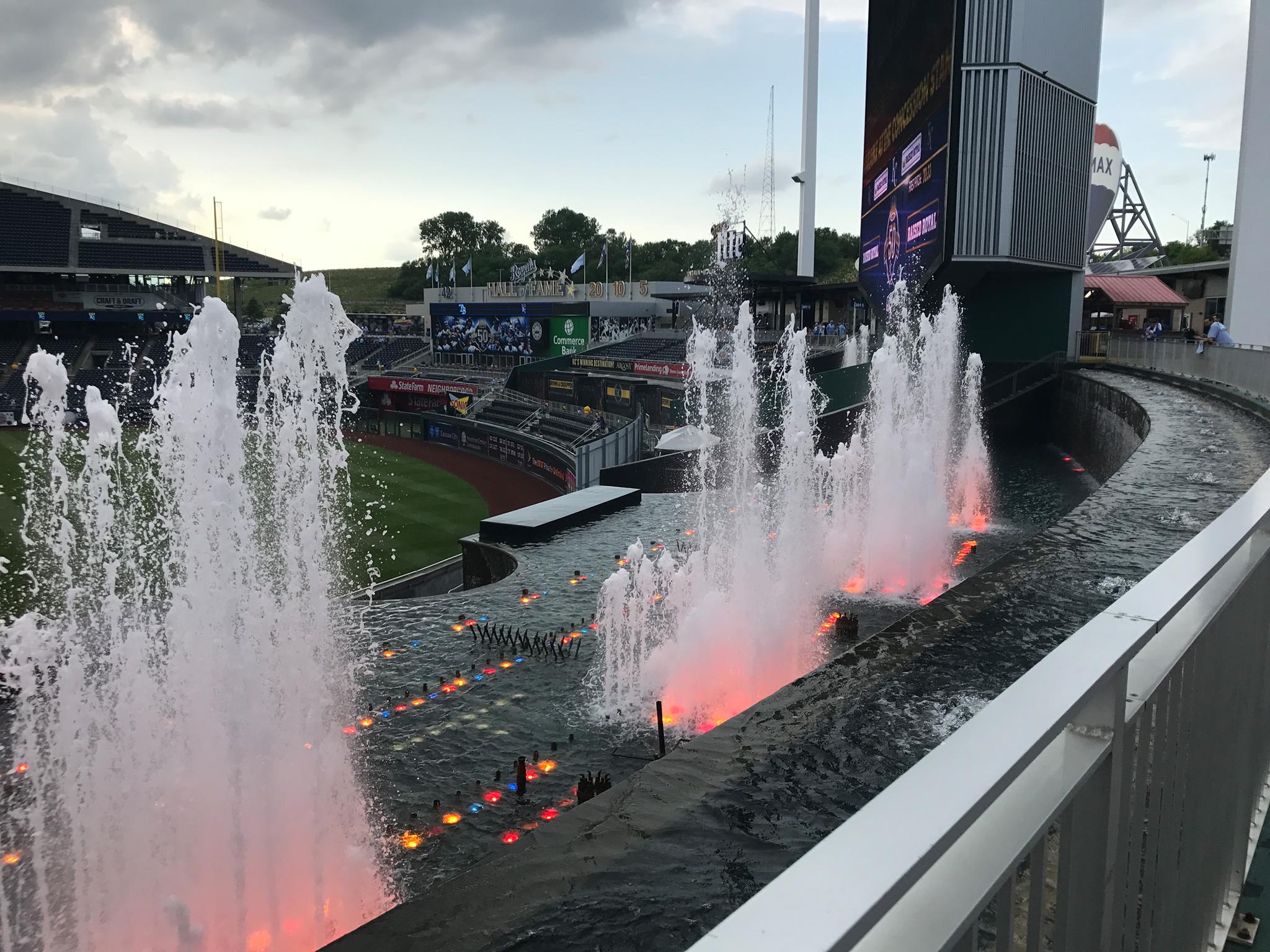 Kauffman Stadium Fountains