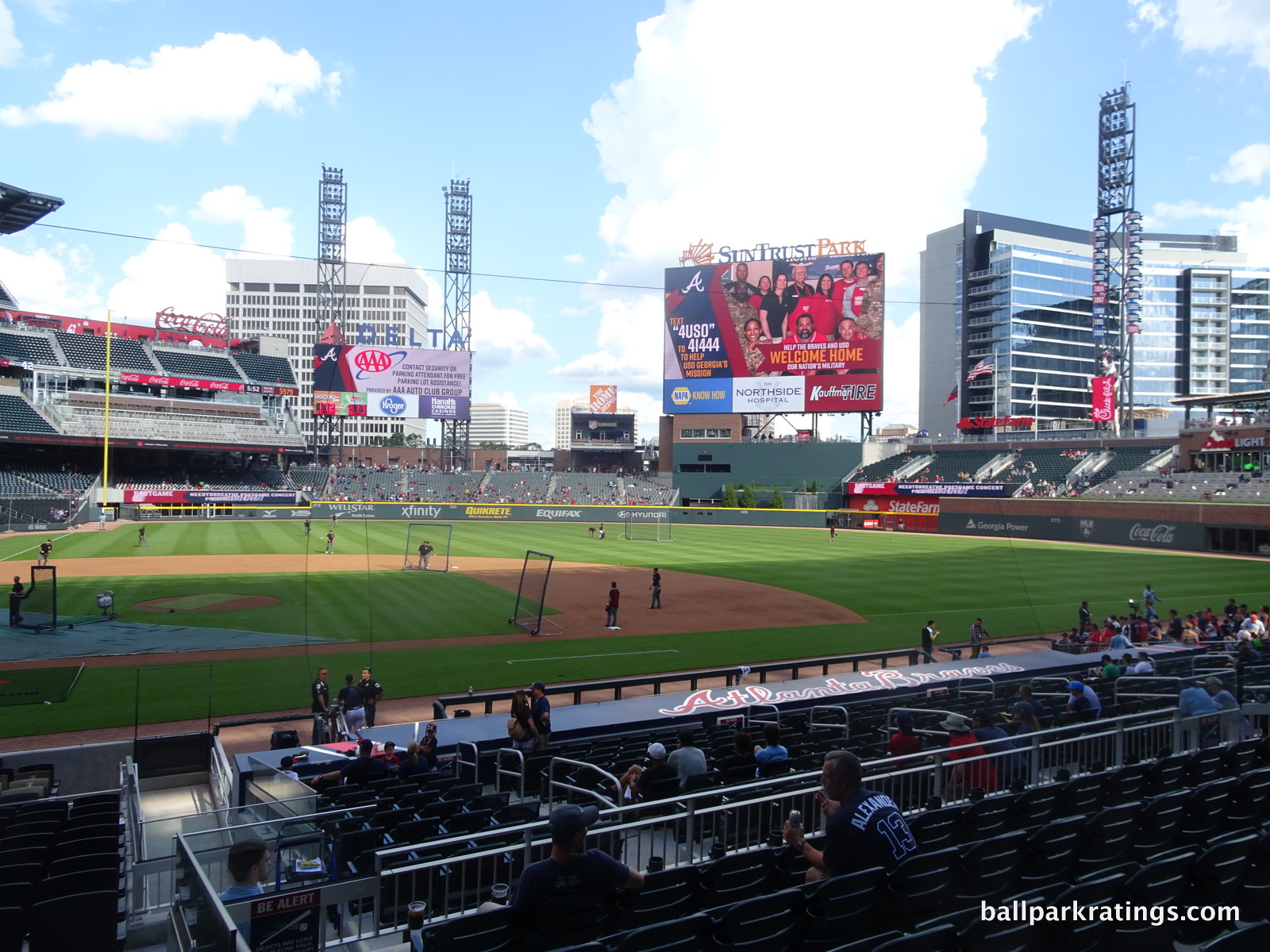 SunTrust Park interior views