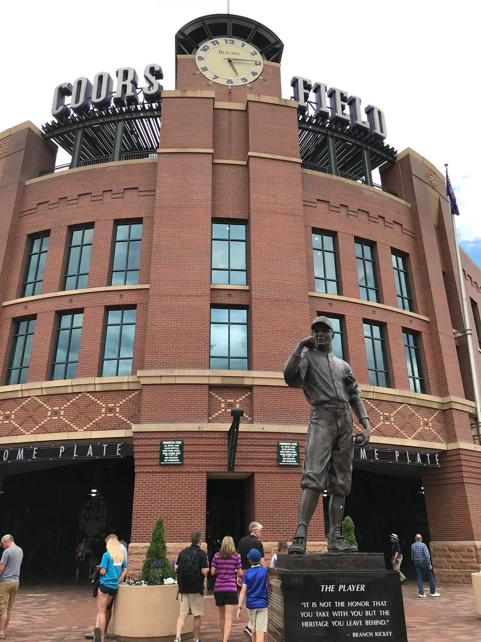 Access limited to Bob Uecker's last row statue