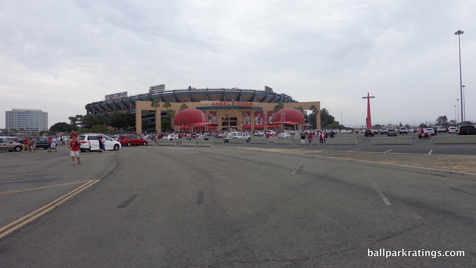 Angel Stadium exterior entrance design