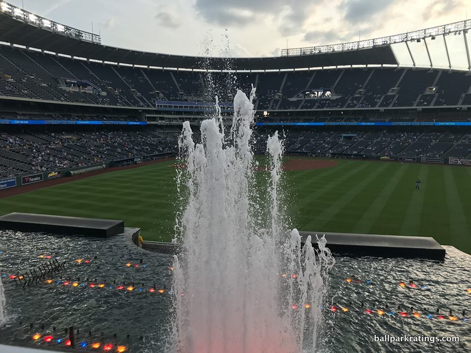 Kauffman Stadium fountains