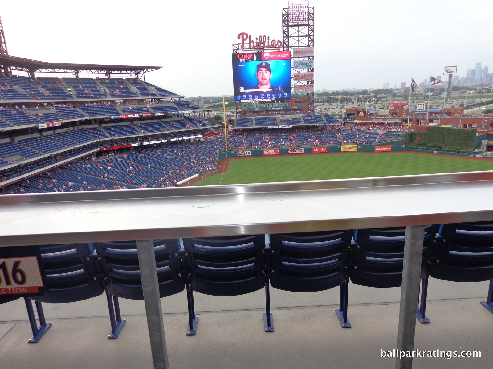 Citizens Bank Park drink rails concourse