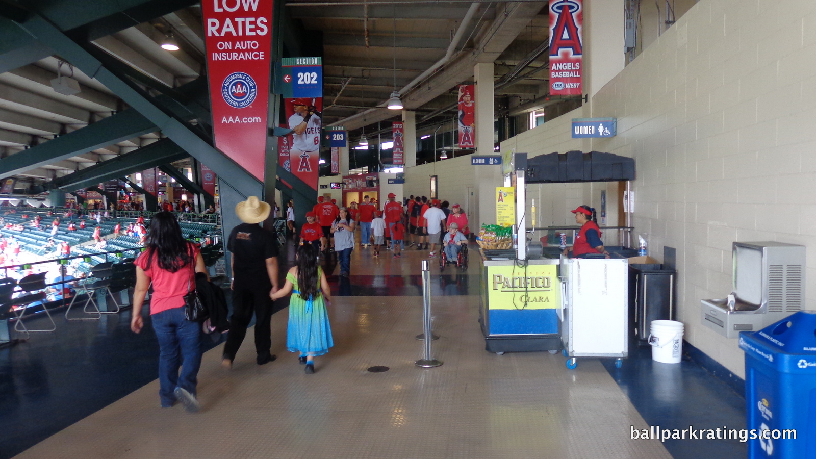 Angel Stadium terrace level concourse