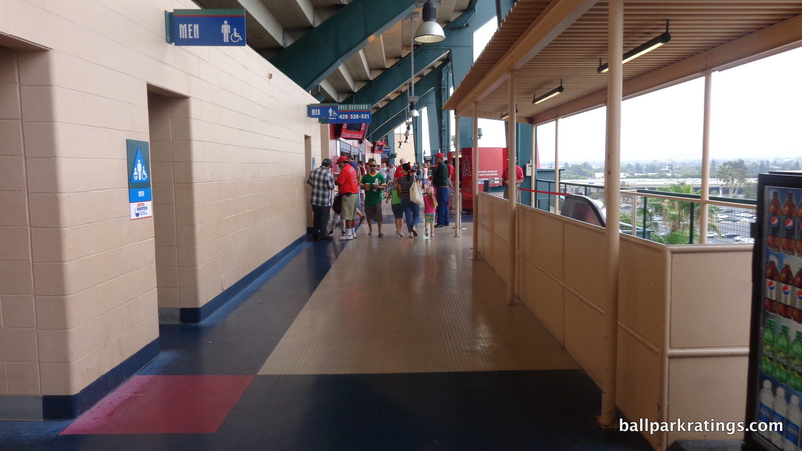 Angel Stadium upper deck concourse