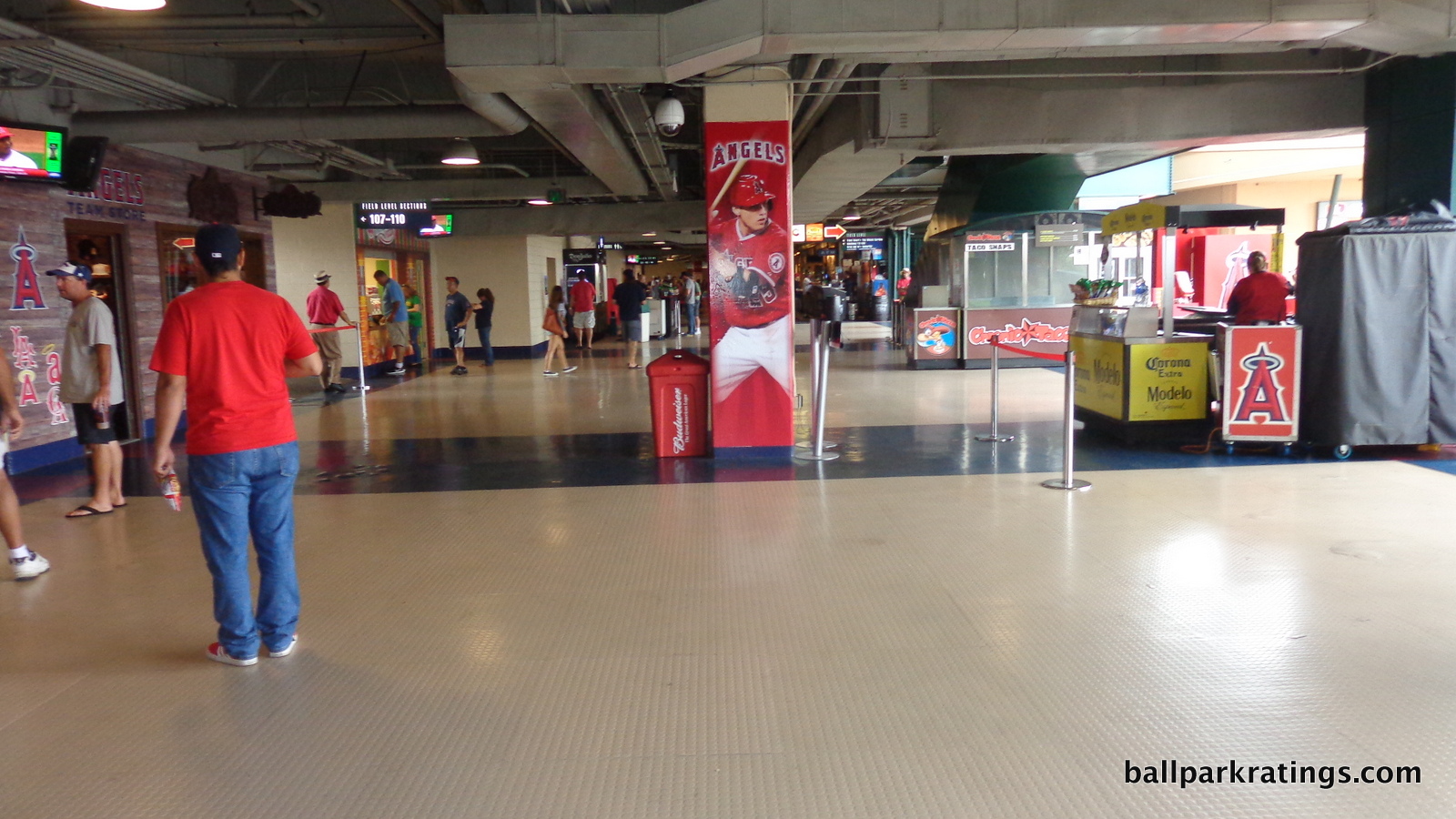 Angel Stadium field level concourse