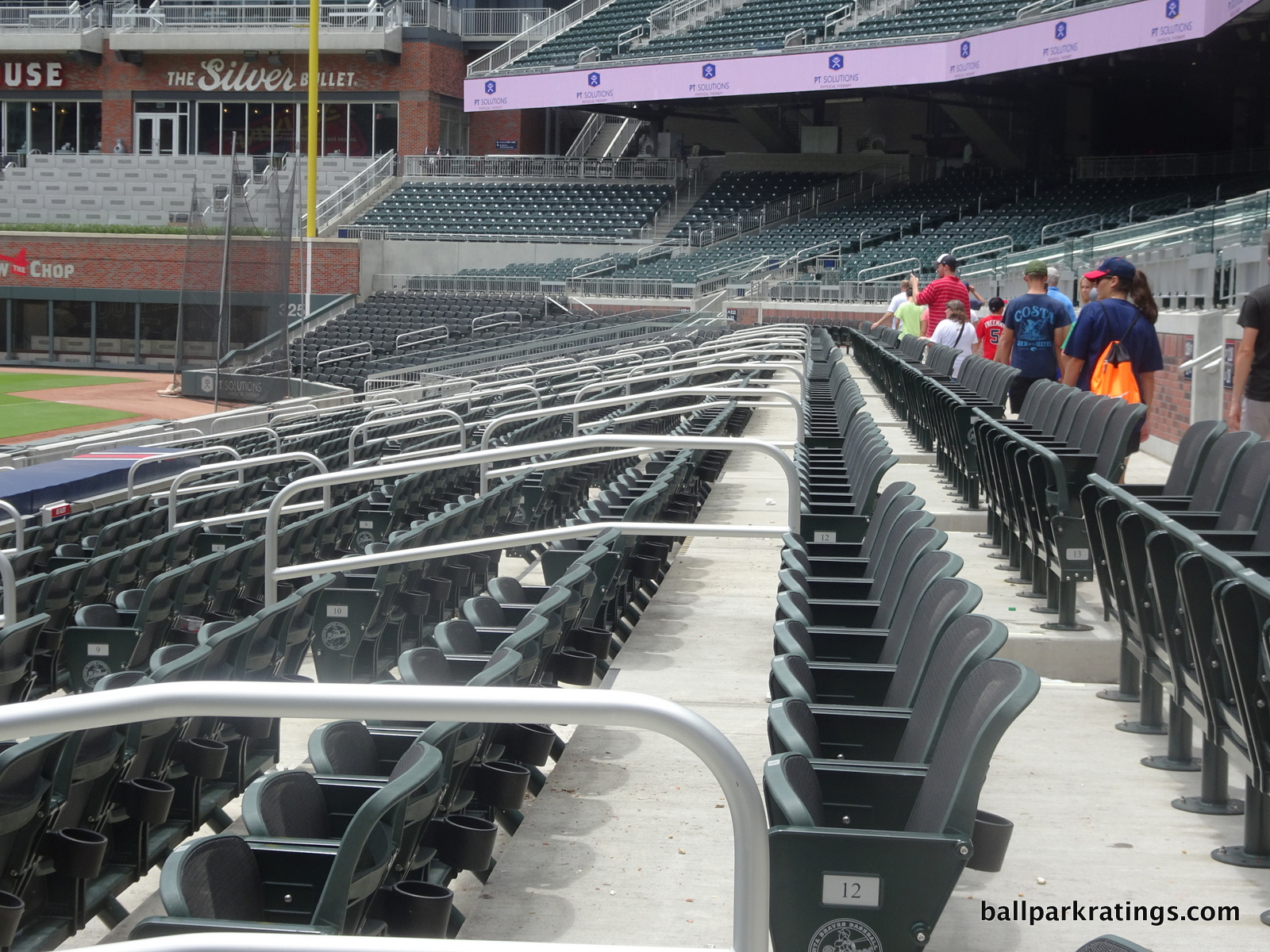 SunTrust Park mesh seats.