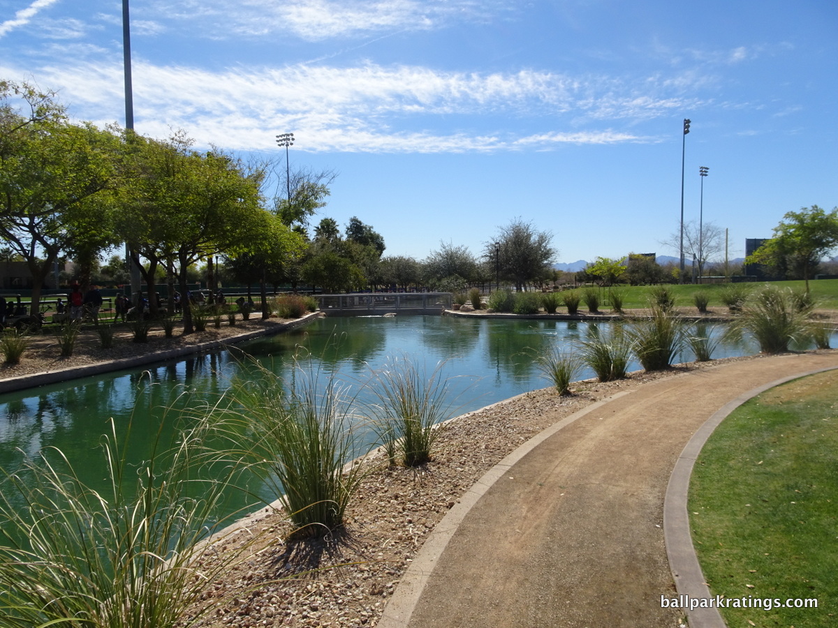 Camelback Ranch lake landscaping