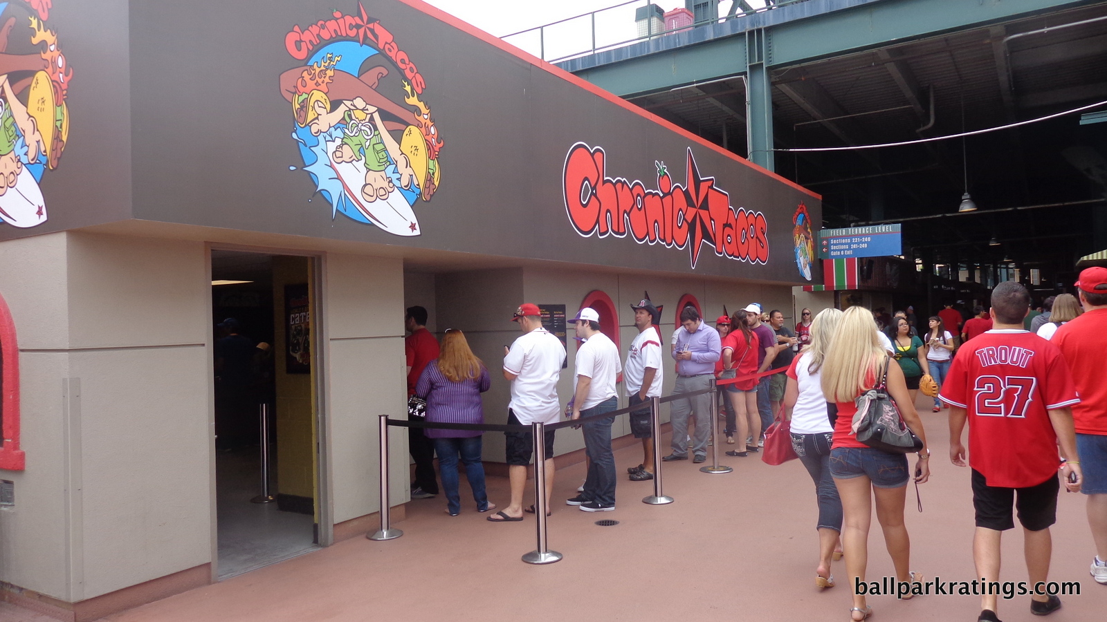 Chronic Tacos at Angel Stadium.