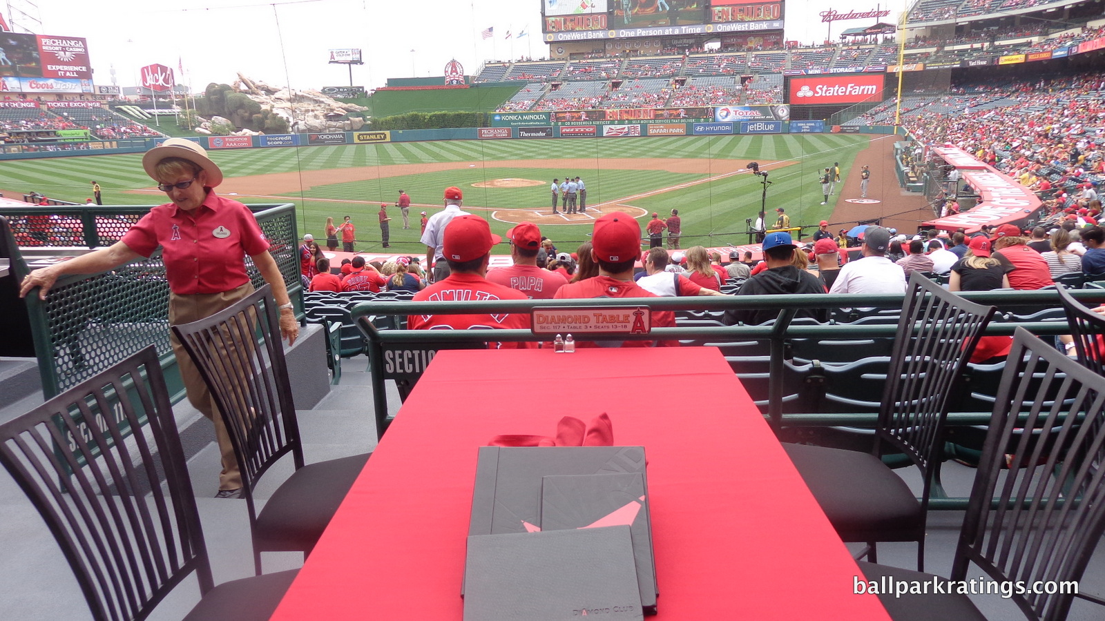 Angel Stadium Diamond Club patio