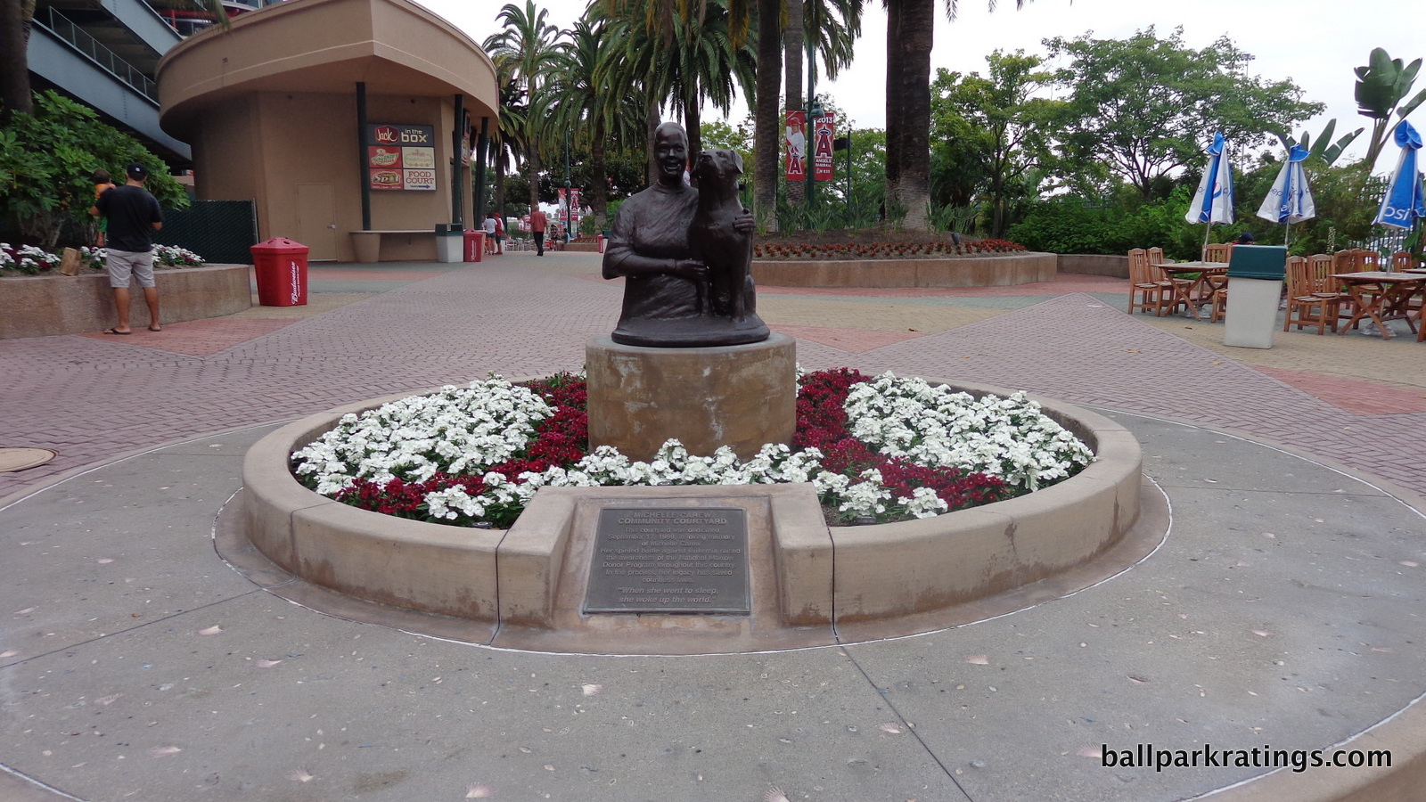 Rod Carew daughter statue Angel Stadium