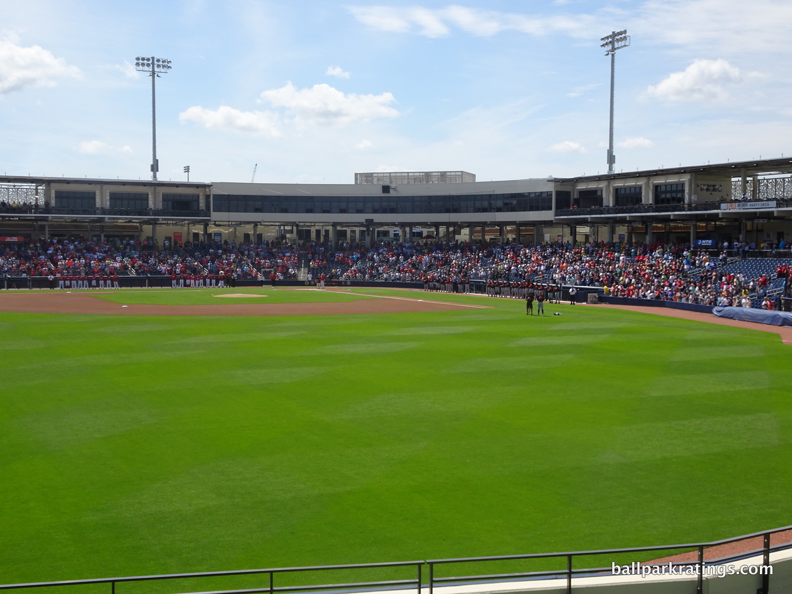 Ballpark of the Palm Beaches seating interior from berm