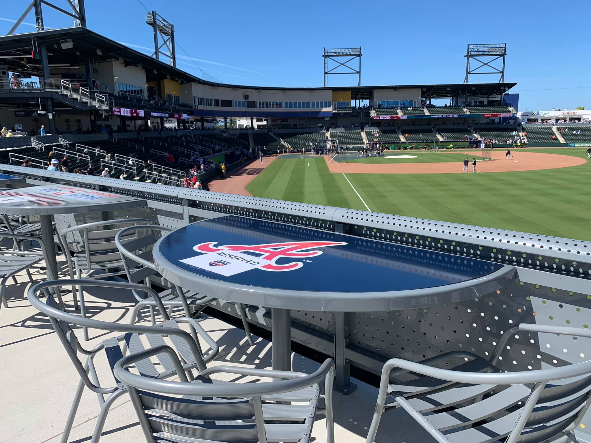 CoolToday Park's seating bowl viewed from a premium concourse table.