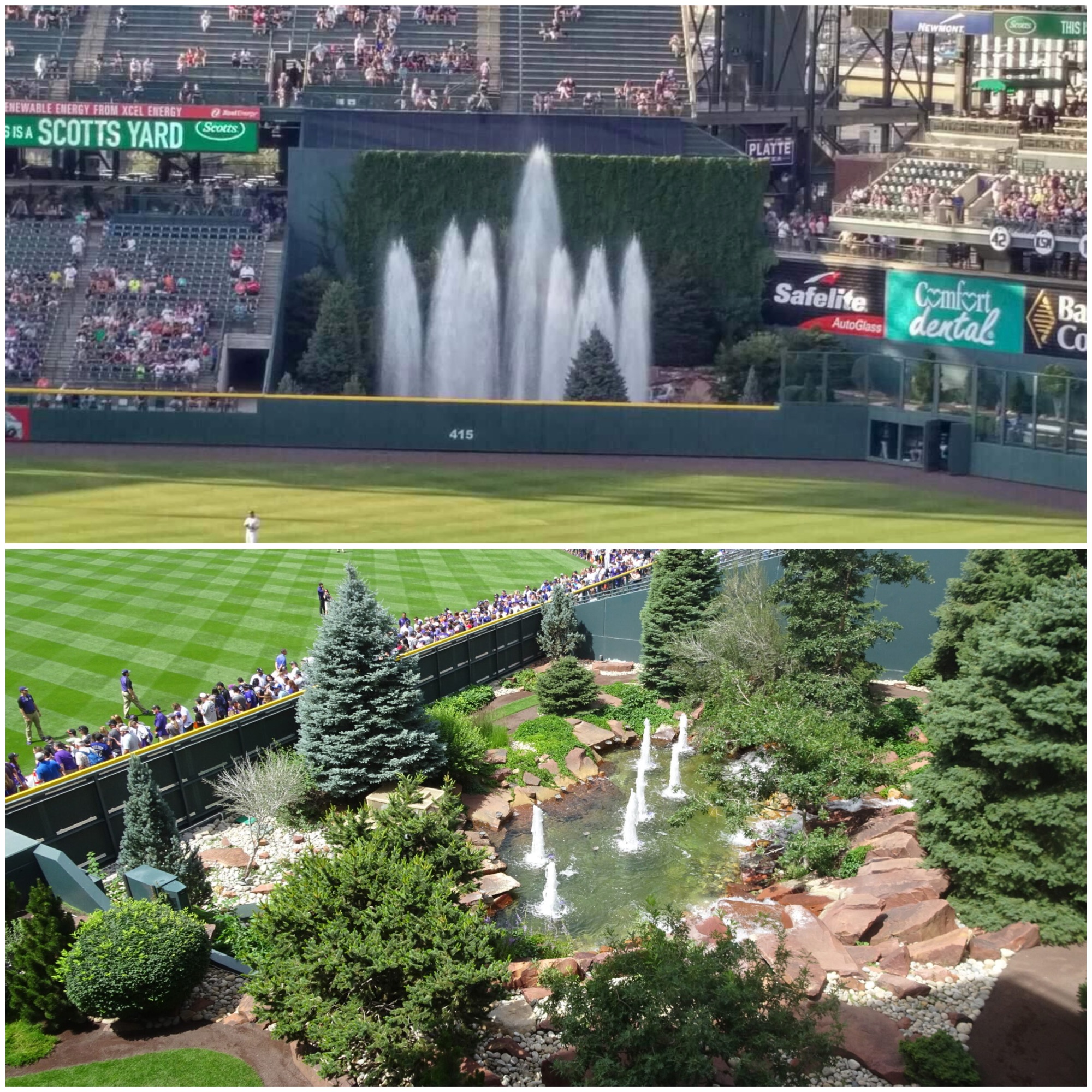 Coors Field Rock Pile Centerfield Colorado Rockies 