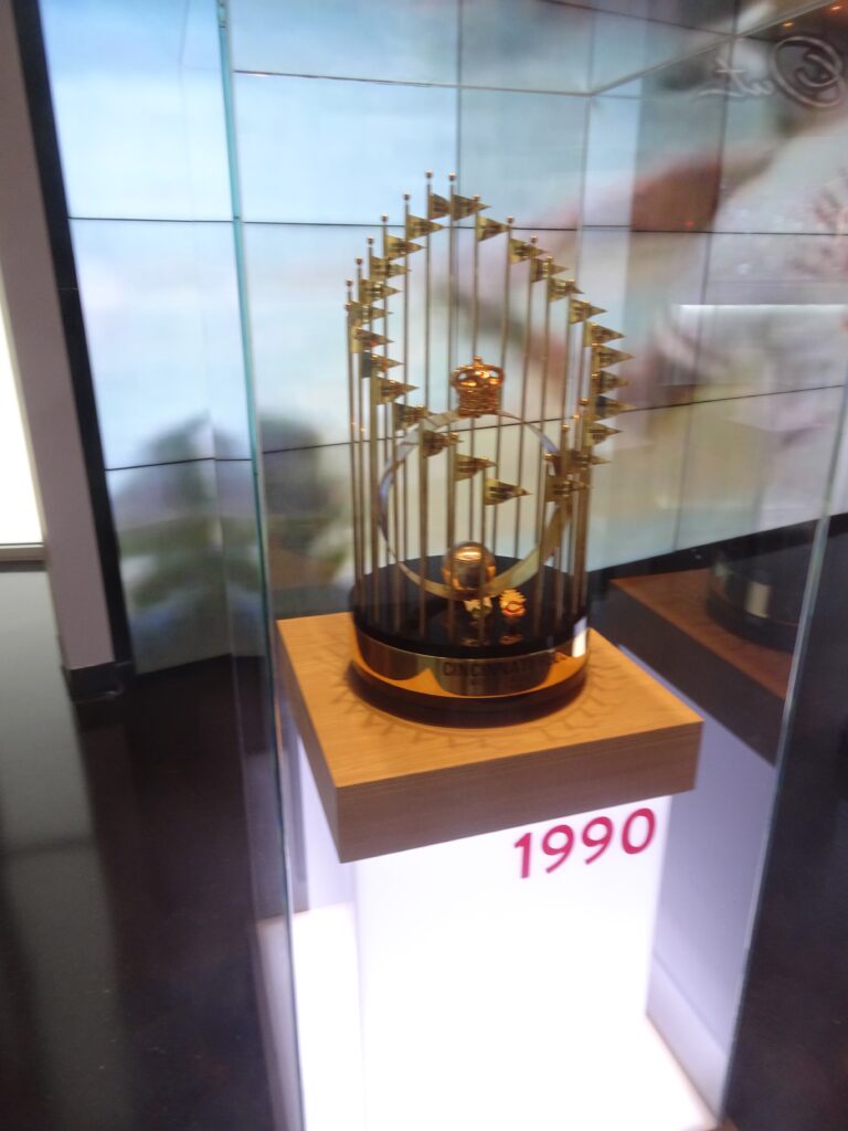 Reds World Series Trophies