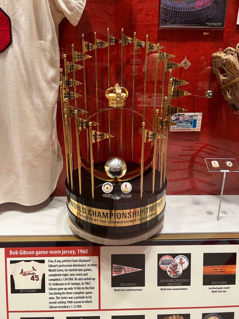 Cardinals World Series Trophies