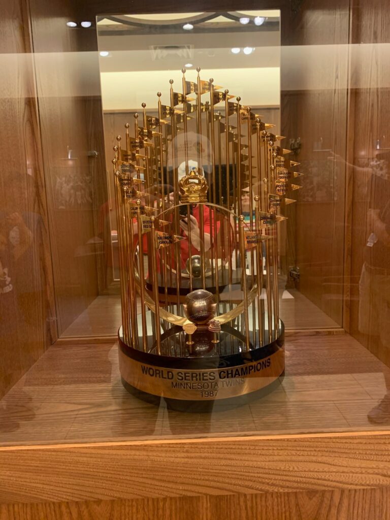 Twins World Series Trophies