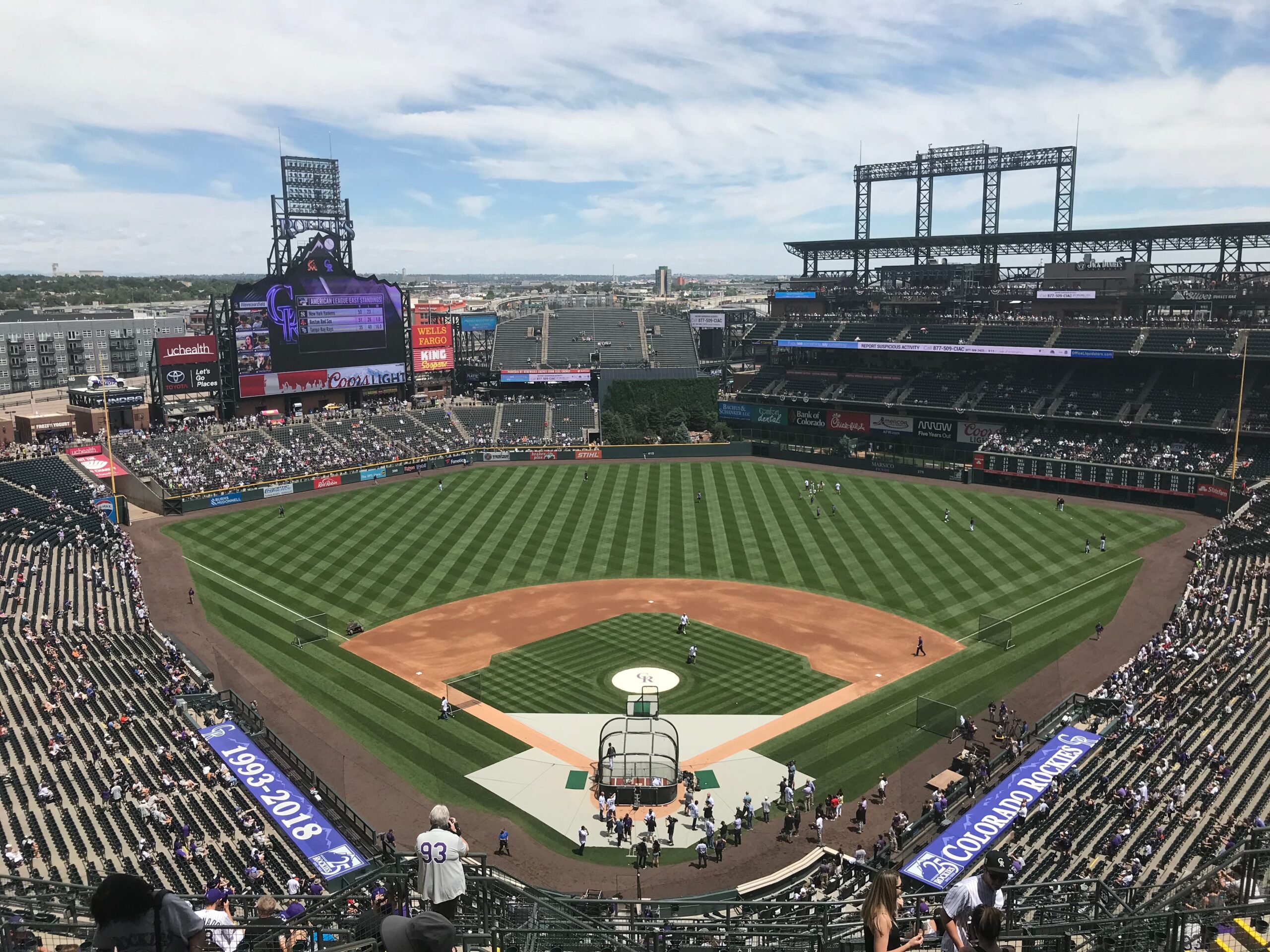 Coors Field Seating Map With Rows Two Birds Home