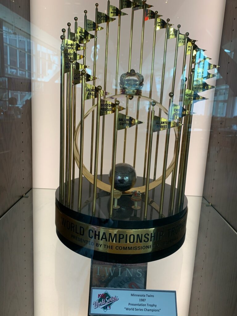 Twins World Series Trophies